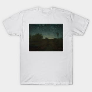 Starry Night by Jean-Francois Millet T-Shirt